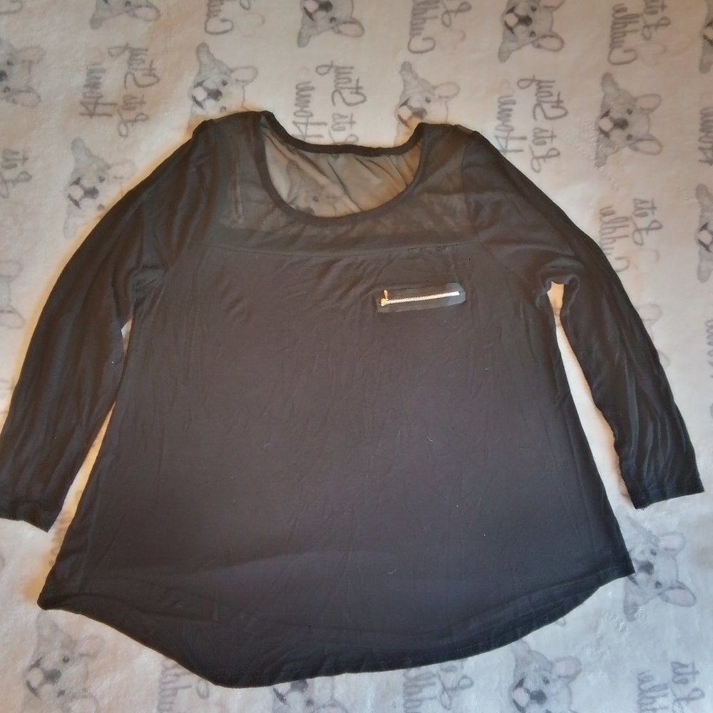 Black long sleeve tunic - Picture 1 of 2